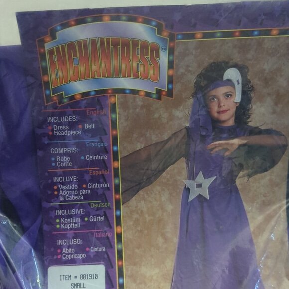 Purple Kids Enchantress Costume - Size 3-4 NWT - Picture 2 of 5